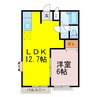 エルディム東雲Ⅰ 1LDKの間取り