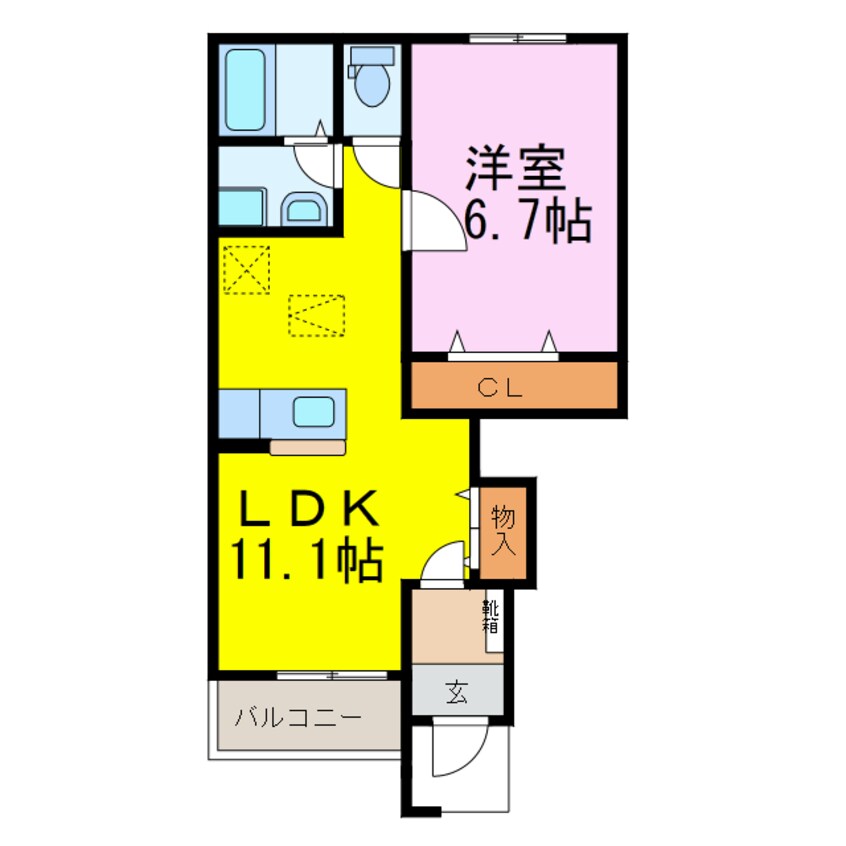 間取図 サウス　ヴィレッジ