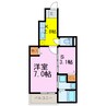 リベルテＡ 1SKの間取り