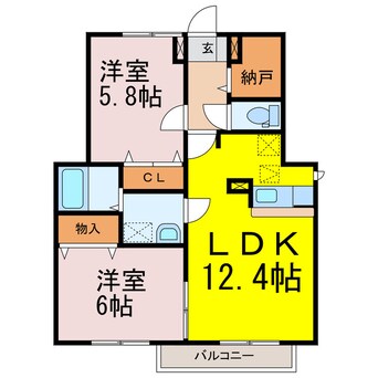 間取図 メゾンリバーサイド