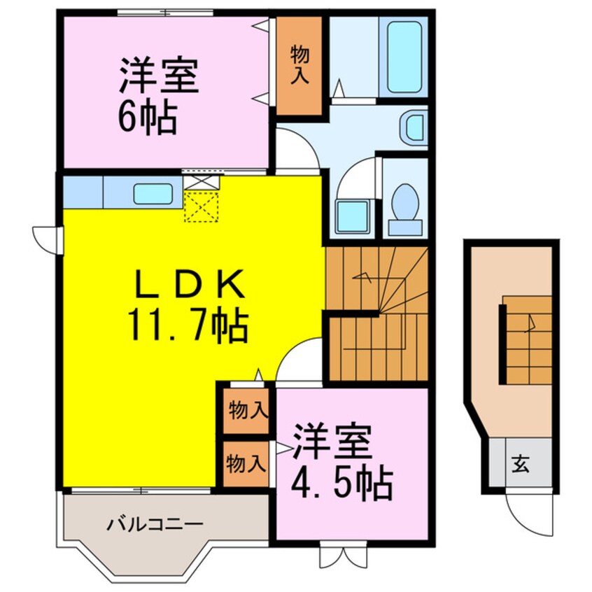 間取図 ラフィネヴィラ