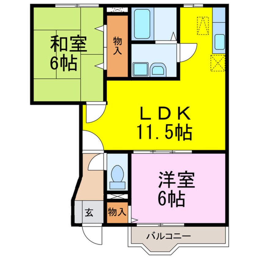 間取図 アラモードヴィラ壱番館