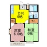 エルディムクズメ 2DKの間取り