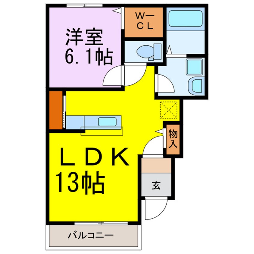 間取図 グランビュー・デ・クロシェット