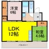 ビレッジハウスなかのめ 3DKの間取り