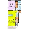 サンライズT.M 1LDKの間取り