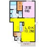 フォレストⅠ 1LDKの間取り