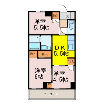 間取図 タケイハイツ