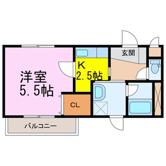 間取図 コーポラス　高橋