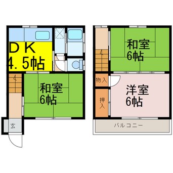 間取図 堀越アパート8丁目