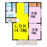 ディアス 2LDKの間取り