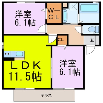 間取図 ウィステリアＢ