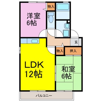 間取図 サンフラワーハイツ
