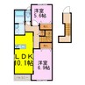 エルシオン 2LDKの間取り