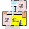 ウィルモア桜町 2LDKの間取り