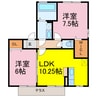 ウィルモア桜町 2LDKの間取り