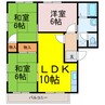 グリーンヒルズ羽生　Ａ 3LDKの間取り