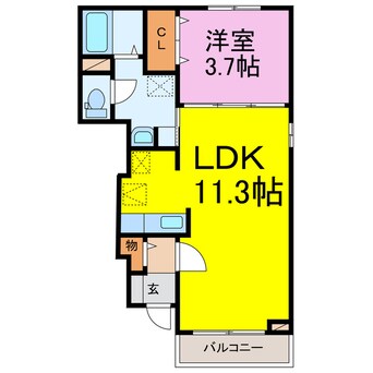 間取図 プラシードＭ