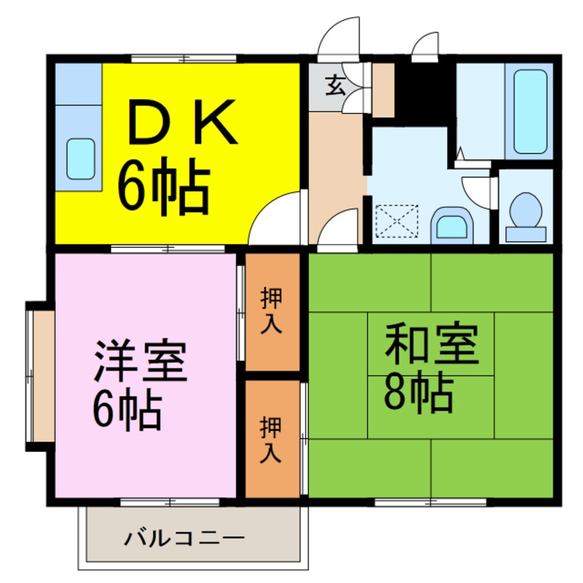 間取図 エステート　Ｍ