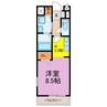 Crescent moon 1Kの間取り