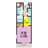 Crescent moon 1Kの間取り