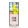 ラフィーネ・メゾン 1DKの間取り
