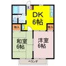 プレミールⅠ 2DKの間取り