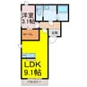 カルプ 1LDKの間取り