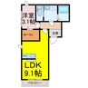 カルプ 1LDKの間取り