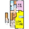 ルナシエナ 1LDKの間取り