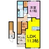 ルナシエナ 1LDKの間取り