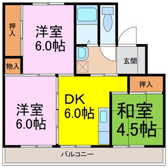 間取図 ビレッジハウス本川俣