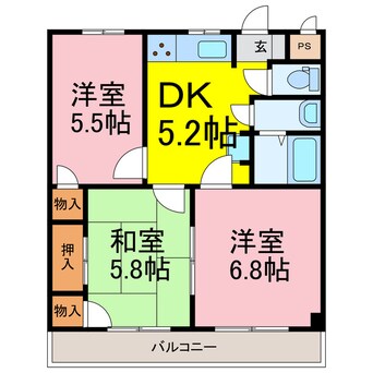 間取図 久下サンフラワーマンション