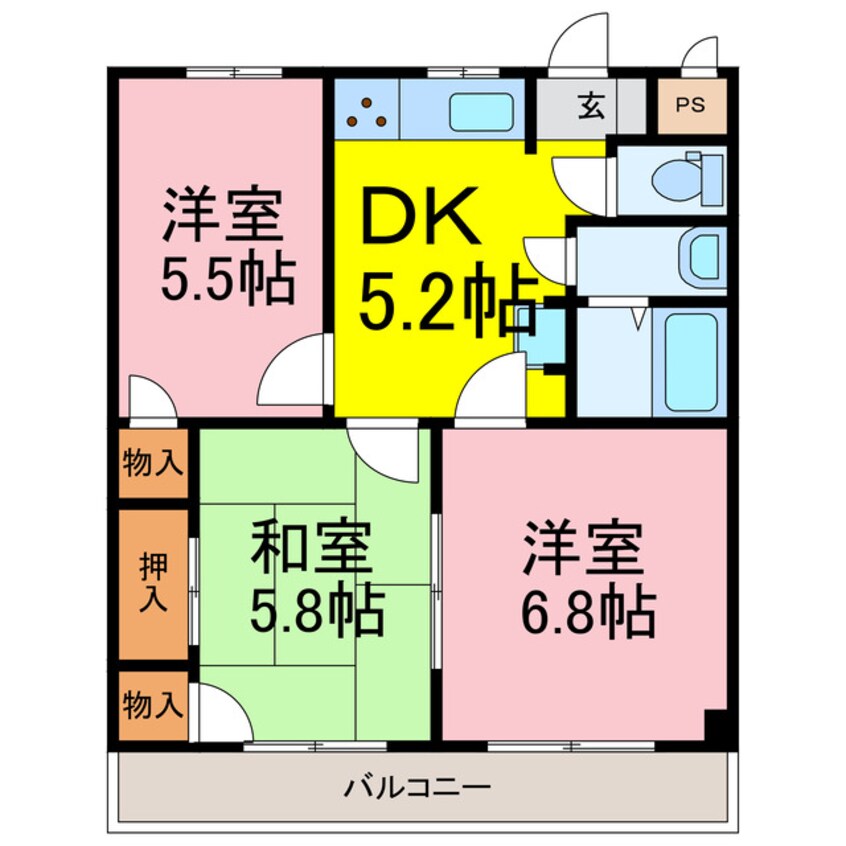 間取図 久下サンフラワーマンション