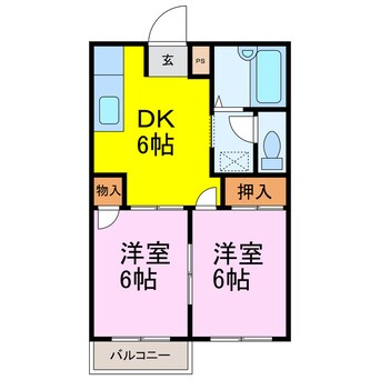 間取図 エルディム富士Ⅰ