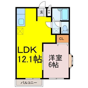 間取図 エルディム富士Ⅰ