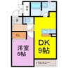 エクセレント 1DKの間取り