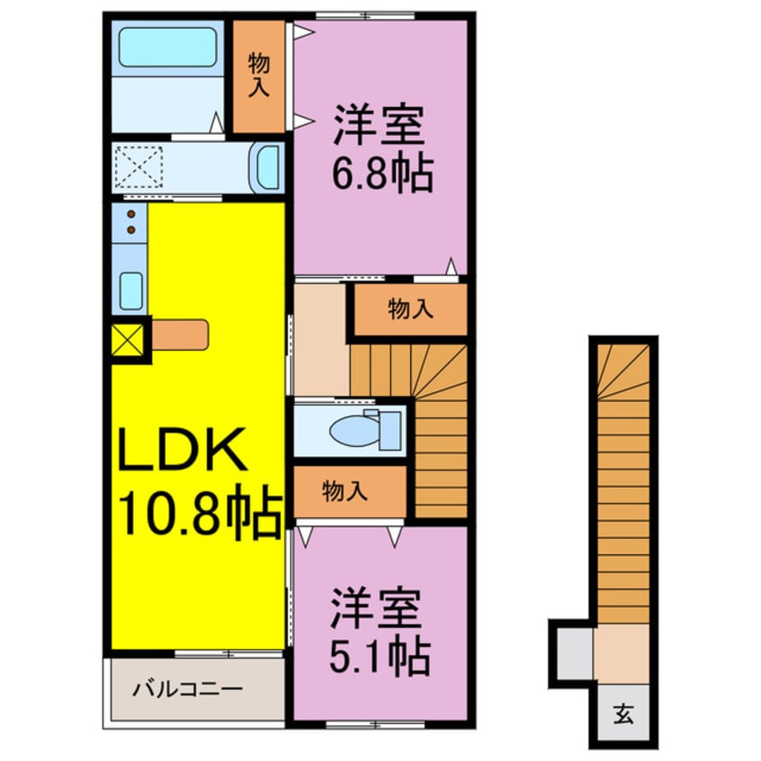 間取図 フラワー・ビューティフル