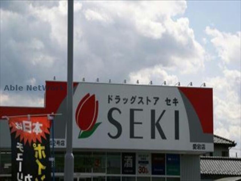 ドラッグストアセキ愛宕店(ドラッグストア)まで1191m セゾンKM