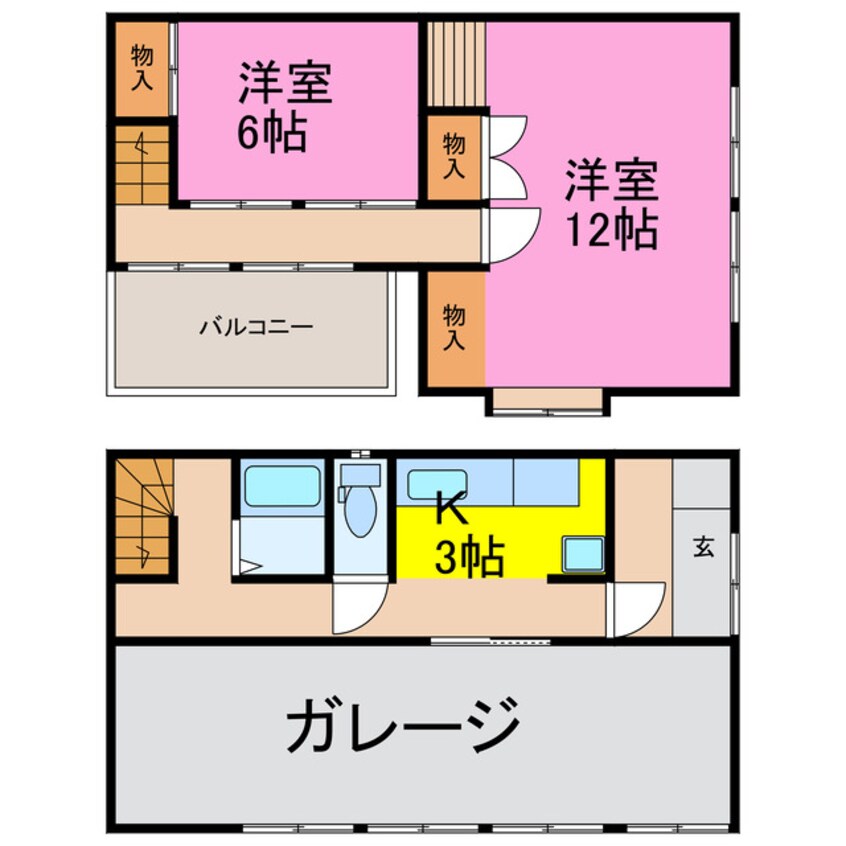 間取図 久喜市菖蒲ガレージハウス