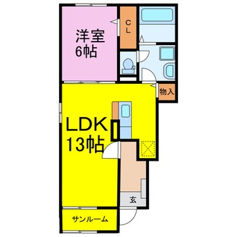 間取図 マードレ八番館