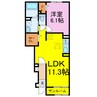 プレメゾン行田 1LDKの間取り