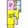 グラン　ソレイユK 1LDKの間取り