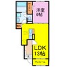 グラン　ソレイユK 1LDKの間取り