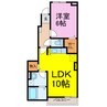 メゾン　ヴィオラ 1LDKの間取り