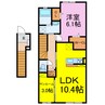 メゾン　ヴィオラ 1LDKの間取り
