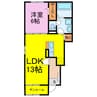 グレイス 1LDKの間取り
