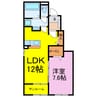 レジデンス礼羽 1LDKの間取り