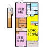レジデンス礼羽 2LDKの間取り