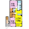 栗橋北１丁目アパート新築　（仮 2LDKの間取り